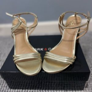 Gold Heels NEW NEVER USED